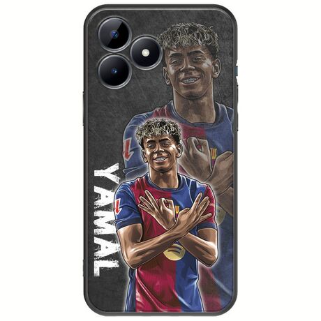 Football Stars - Lamine Yamal Realme C53 Black TPU (Μαύρη Σιλικόνη)