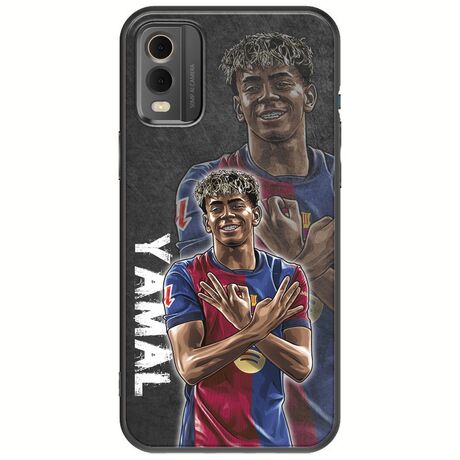Football Stars - Lamine Yamal Nokia C32 Black TPU (Μαύρη Σιλικόνη)