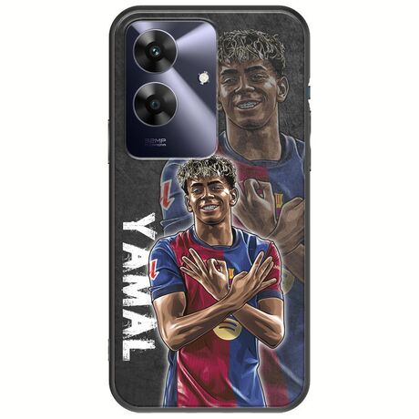Football Stars - Lamine Yamal Realme Note 60 Black TPU (Μαύρη Σιλικόνη)