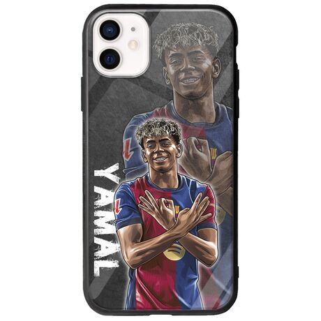 Football Stars - Lamine Yamal iPhone 12 Groove TPU (Tempered Glass και TPU)