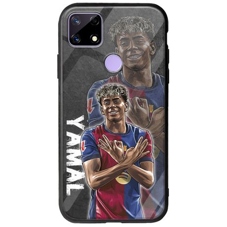 Football Stars - Lamine Yamal Realme C21 Groove TPU (Tempered Glass και TPU)