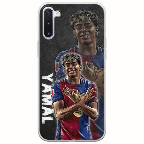 Football Stars - Lamine Yamal Samsung Galaxy Note 10 Flexible TPU (Διάφανη Σιλικόνη)