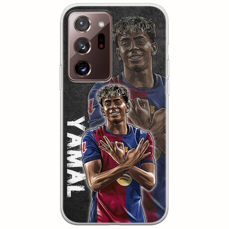 Football Stars - Lamine Yamal Samsung Galaxy Note 20 Ultra Flexible TPU (Διάφανη Σιλικόνη)