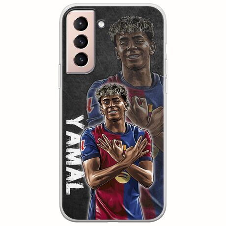 Football Stars - Lamine Yamal Samsung Galaxy S21 FE 5G Flexible TPU (Διάφανη Σιλικόνη)