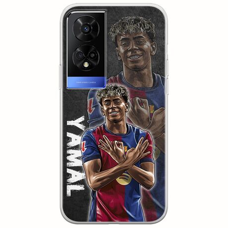 Football Stars - Lamine Yamal TCL 50 5G Flexible TPU (Διάφανη Σιλικόνη)