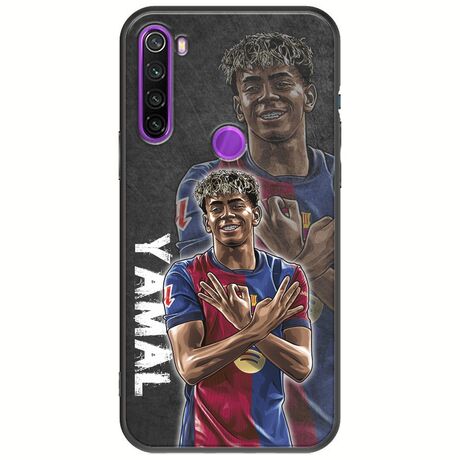 Football Stars - Lamine Yamal Xiaomi Redmi Note 8 Black TPU (Μαύρη Σιλικόνη)
