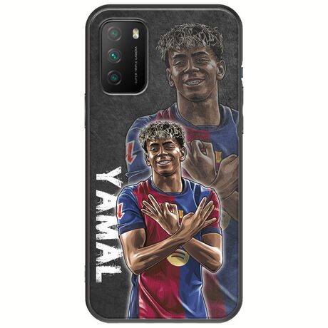 Football Stars - Lamine Yamal Xiaomi Poco M3 Black TPU (Μαύρη Σιλικόνη)