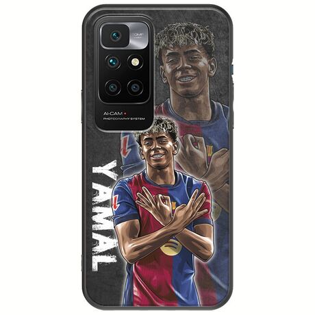 Football Stars - Lamine Yamal Xiaomi Redmi 10 Black TPU (Μαύρη Σιλικόνη)