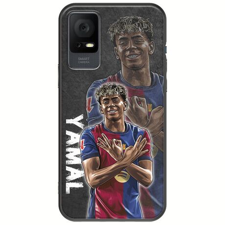 Football Stars - Lamine Yamal TCL 408 Black TPU (Μαύρη Σιλικόνη)