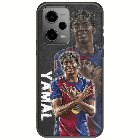 Football Stars - Lamine Yamal Xiaomi Redmi Note 12 5G Black TPU (Μαύρη Σιλικόνη)