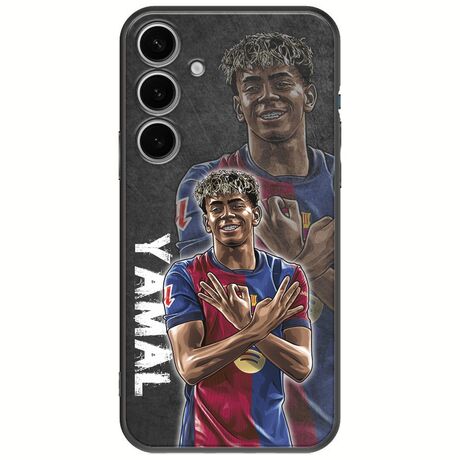 Football Stars - Lamine Yamal Samsung Galaxy S24 Plus 5G Black TPU (Μαύρη Σιλικόνη)