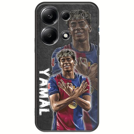 Football Stars - Lamine Yamal Xiaomi Redmi Note 13 Pro 4G Black TPU (Μαύρη Σιλικόνη)