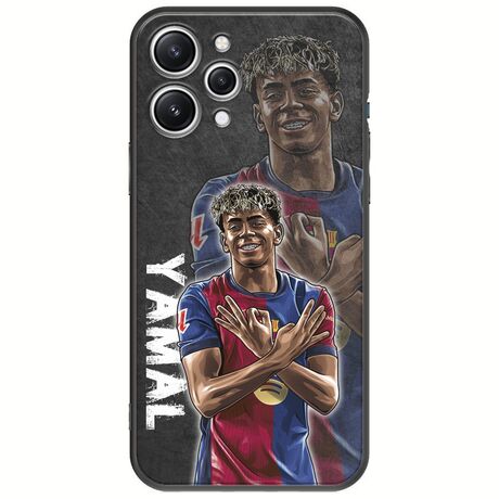 Football Stars - Lamine Yamal Xiaomi Redmi 12 5G Black TPU (Μαύρη Σιλικόνη)