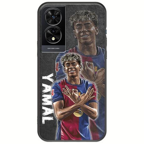 Football Stars - Lamine Yamal TCL 505 Black TPU (Μαύρη Σιλικόνη)