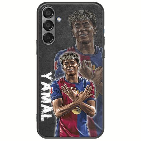 Football Stars - Lamine Yamal Samsung Galaxy M55 5G Black TPU (Μαύρη Σιλικόνη)