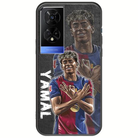 Football Stars - Lamine Yamal TCL 50 5G Black TPU (Μαύρη Σιλικόνη)