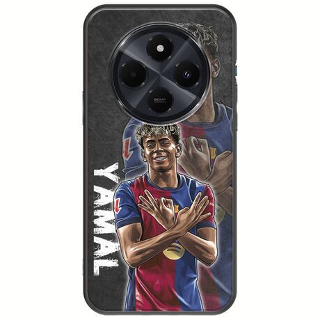 Football Stars - Lamine Yamal Xiaomi Poco C75 4G Black TPU (Μαύρη Σιλικόνη)