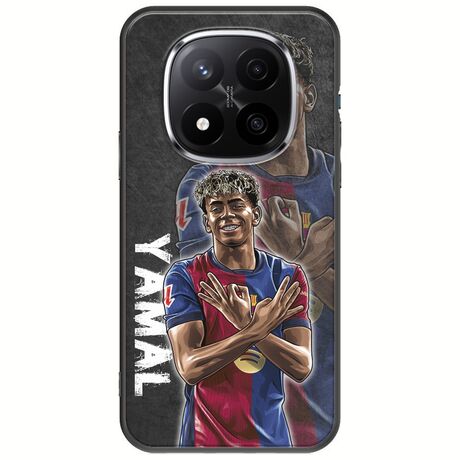 Football Stars - Lamine Yamal Xiaomi Redmi Note 14 Pro 5G Black TPU (Μαύρη Σιλικόνη)