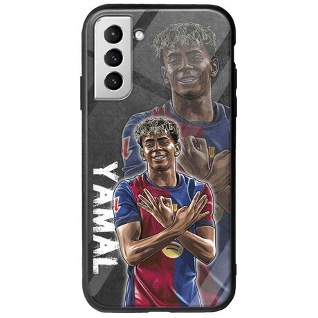 Football Stars - Lamine Yamal Samsung Galaxy S21 Plus Groove TPU (Tempered Glass και TPU)