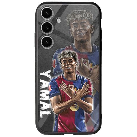 Football Stars - Lamine Yamal Samsung Galaxy A35 5G Groove TPU (Tempered Glass και TPU)