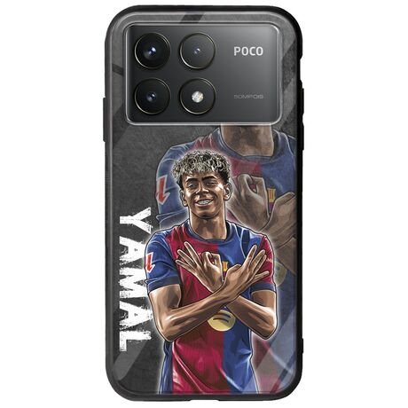 Football Stars - Lamine Yamal Xiaomi Poco F6 Pro 5G Groove TPU (Tempered Glass και TPU)