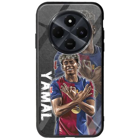 Football Stars - Lamine Yamal Xiaomi Poco C75 4G Groove TPU (Tempered Glass και TPU)