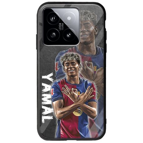 Football Stars - Lamine Yamal Xiaomi 14T 5G Groove TPU (Tempered Glass και TPU)