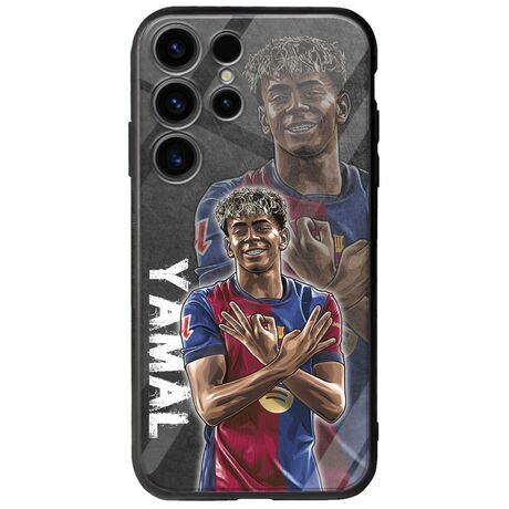 Football Stars - Lamine Yamal Samsung Galaxy S25 Ultra 5G Groove TPU (Tempered Glass και TPU)