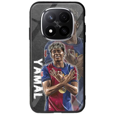Football Stars - Lamine Yamal Xiaomi Redmi Note 14 Pro 5G Groove TPU (Tempered Glass και TPU)