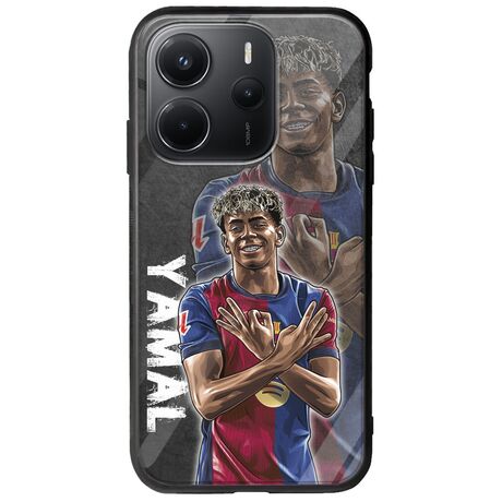 Football Stars - Lamine Yamal Xiaomi Redmi Note 14 4G Groove TPU (Tempered Glass και TPU)