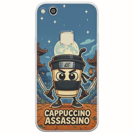 Brainrot - Cappuccino Assasino Huawei P10 Lite Flexible TPU (Διάφανη Σιλικόνη)