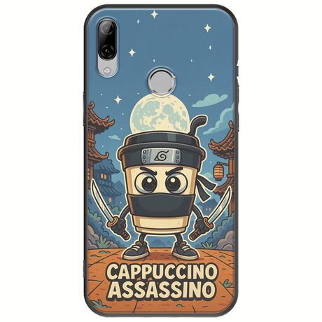 Brainrot - Cappuccino Assasino Huawei P20 Lite Black TPU (Μαύρη Σιλικόνη)