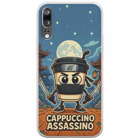 Brainrot - Cappuccino Assasino Huawei P20 Flexible TPU (Διάφανη Σιλικόνη)