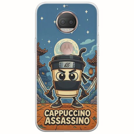 Brainrot - Cappuccino Assasino Motorola Moto G5S Flexible TPU (Διάφανη Σιλικόνη)