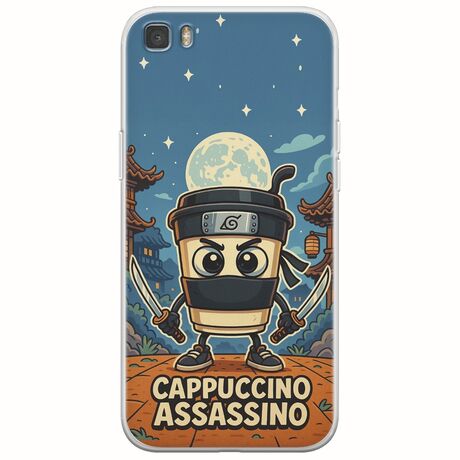 Brainrot - Cappuccino Assasino Huawei P8 Lite Flexible TPU (Διάφανη Σιλικόνη)
