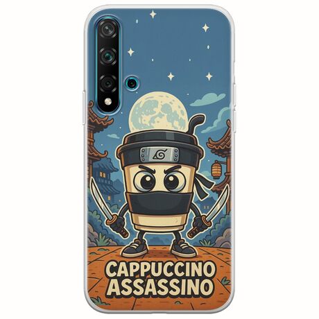 Brainrot - Cappuccino Assasino Huawei Nova 5T Flexible TPU (Διάφανη Σιλικόνη)