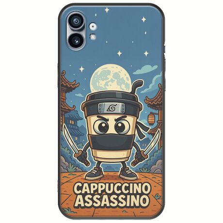 Brainrot - Cappuccino Assasino Nothing Phone (1) Black TPU (Μαύρη Σιλικόνη)