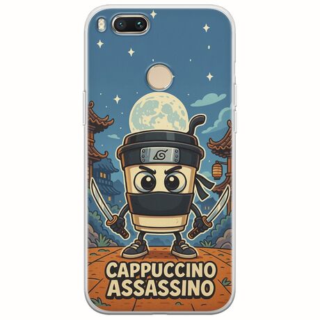 Brainrot - Cappuccino Assasino Xiaomi Mi A1 / Mi 5X Flexible TPU (Διάφανη Σιλικόνη)