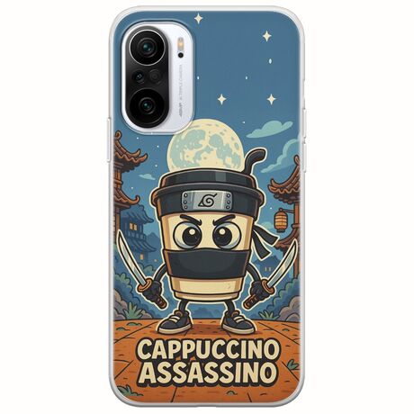 Brainrot - Cappuccino Assasino Xiaomi Poco F3 Flexible TPU (Διάφανη Σιλικόνη)