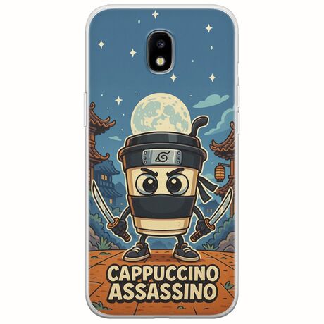 Brainrot - Cappuccino Assasino Samsung Galaxy J5(2017) Flexible TPU (Διάφανη Σιλικόνη)