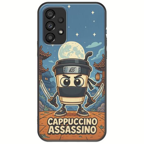 Brainrot - Cappuccino Assasino Samsung Galaxy A13 4G Black TPU (Μαύρη Σιλικόνη)
