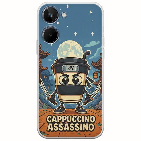 Brainrot - Cappuccino Assasino Realme 10 4G Flexible TPU (Διάφανη Σιλικόνη)