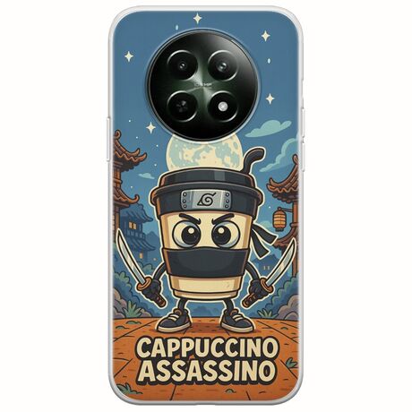 Brainrot - Cappuccino Assasino Realme 12x 5G Flexible TPU (Διάφανη Σιλικόνη)
