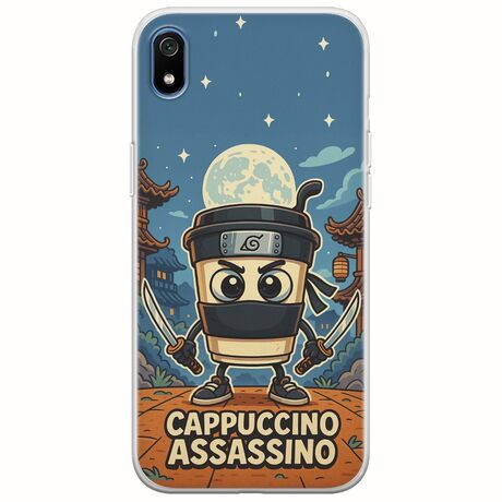 Brainrot - Cappuccino Assasino Xiaomi Redmi 7A Flexible TPU (Διάφανη Σιλικόνη)