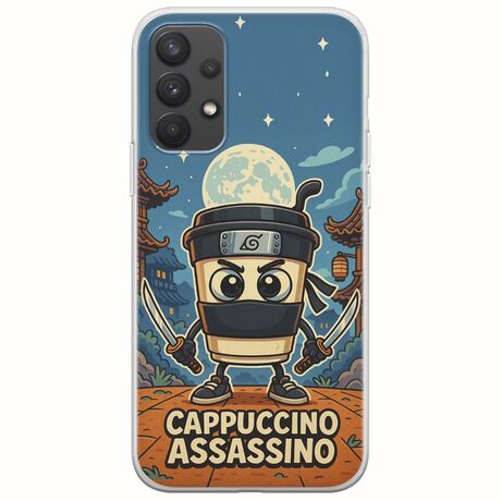 Brainrot - Cappuccino Assasino Samsung Galaxy A32 4G Flexible TPU (Διάφανη Σιλικόνη)