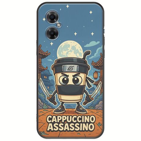 Brainrot - Cappuccino Assasino Xiaomi Poco M4 5G Black TPU (Μαύρη Σιλικόνη)