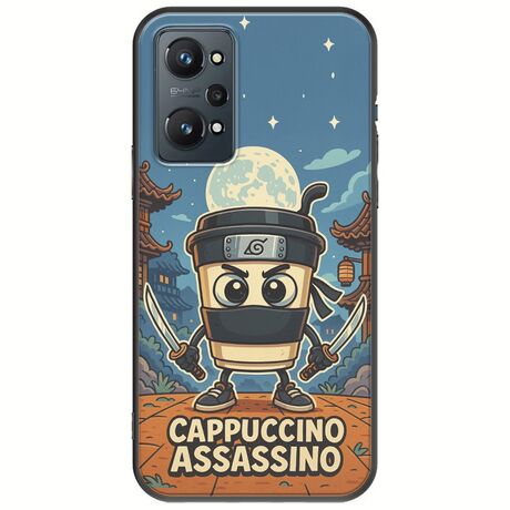 Brainrot - Cappuccino Assasino Realme GT 2 5G Black TPU (Μαύρη Σιλικόνη)