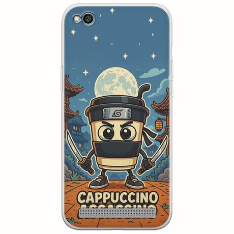 Brainrot - Cappuccino Assasino Xiaomi Redmi 5A Flexible TPU (Διάφανη Σιλικόνη)
