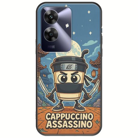 Brainrot - Cappuccino Assasino Realme Note 60 Black TPU (Μαύρη Σιλικόνη)