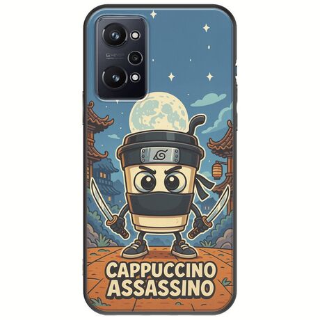 Brainrot - Cappuccino Assasino Realme GT Neo 3T Black TPU (Μαύρη Σιλικόνη)